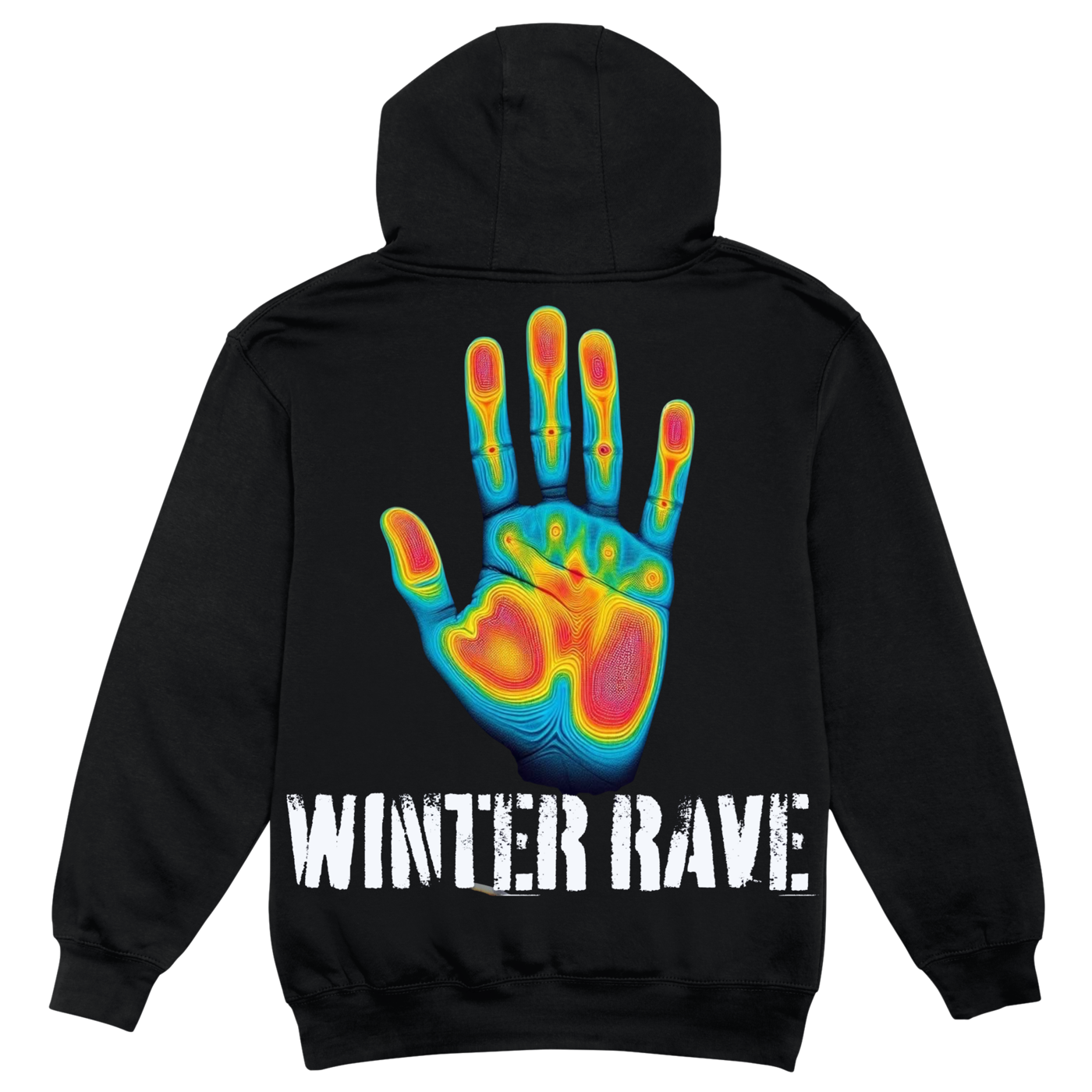 EB × DBAF · Winter Rave Hoodie